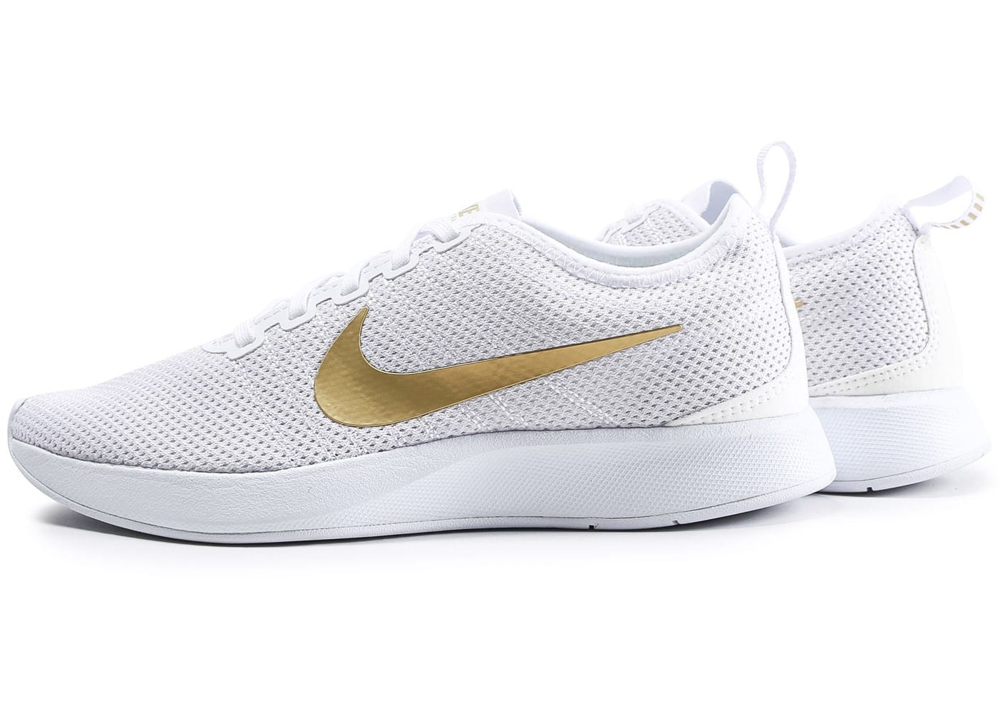 nike blanche doré